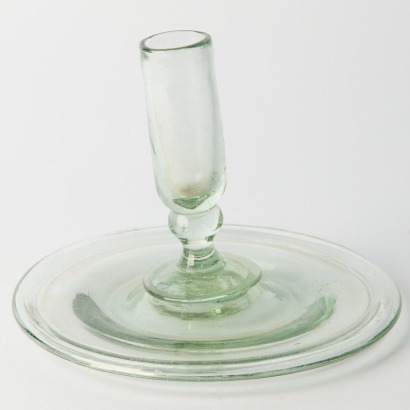 Mexican Recycled Glass hand-blown Candle Holder