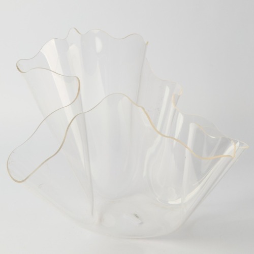 A Large Wavy Perspex Vase
