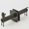 A Pair of Metal Spring Dog Bookends