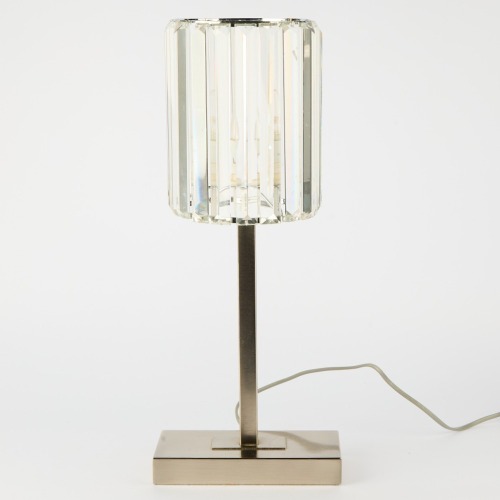 A Modern Art Deco style Crystal Rod Table Lamp