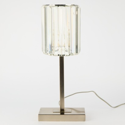 A Modern Art Deco style Crystal Rod Table Lamp