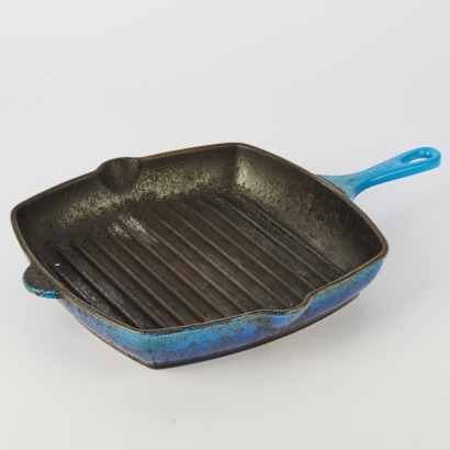 A French Le Creuset Cast Iron Grill Pan