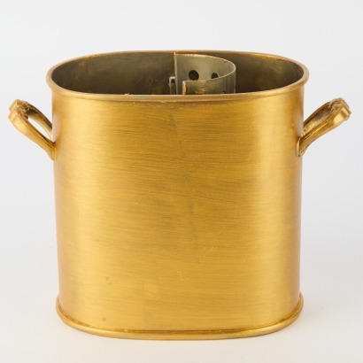 A Metal Wine Cooler with Ice Compartment