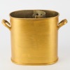 A Metal Wine Cooler with Ice Compartment