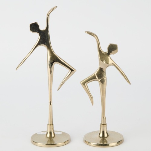 A Pair of Silhouette Ballerina Figures in Polished Chrome