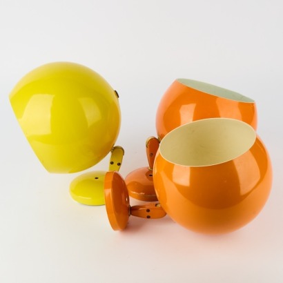 A Trio of Vintage Betalite Wall-Mounted Eyeball Lights