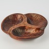 A Hand Carved Wooden Compartment Bowl