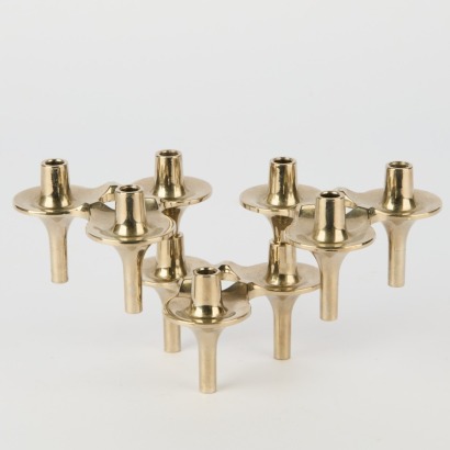 A Trio of Fritz Nagel & Caesar Stoffi-Style Candle Holders
