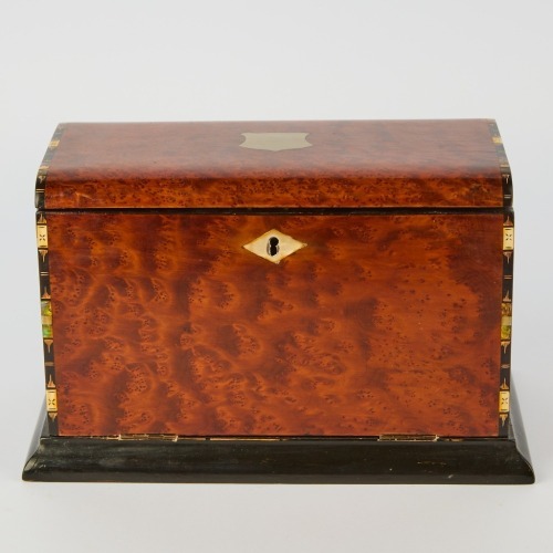 A Victorian Burr Walnut Writing Slope