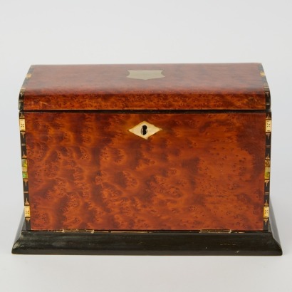 A Victorian Burr Walnut Writing Slope