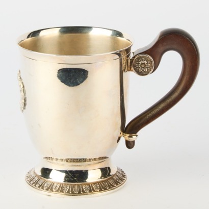 A Christofle Malmaison Silver Plated Whisky Jug