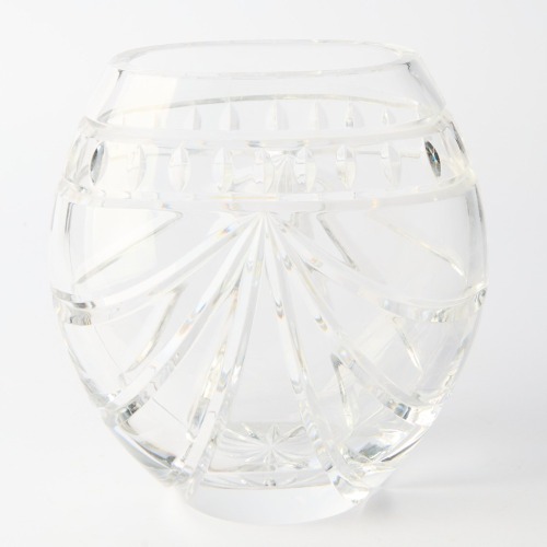 A Cut Crystal Rose Vase by Waterford