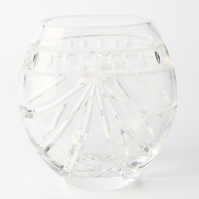 A Cut Crystal Rose Vase by Waterford