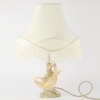 A Porcelain Swans Table Lamp by Lladro Nao