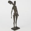 A Windswept Man Metal Table Ornament
