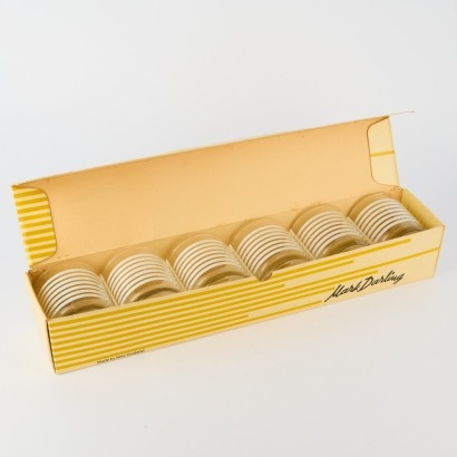 A Vintage set of 6 Kaaru Glasses by Mark Darling