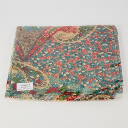 A Silk and Wool Paisley Scarf
