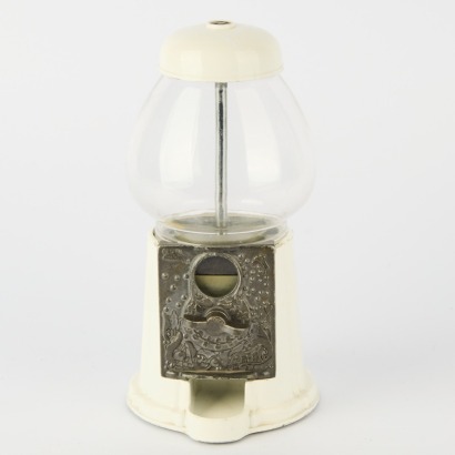 A Vintage Metal Gumball Machine