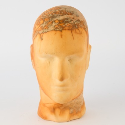 A Paul H&igrave;mara Straw-Fired Terracotta Head