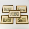 A Group of Five Chinese Qing Dynasty Style European Landscape Prints