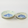 A Group of Seven Chinese Blue and White Fish Dishes