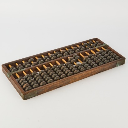 A Chinese Hardwood Bead Abacus