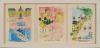 A Trio of Framed Arnaud Faugas Original Watercolours