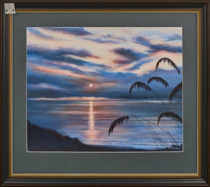 A Seascape Oil on Board by D. A. Gable