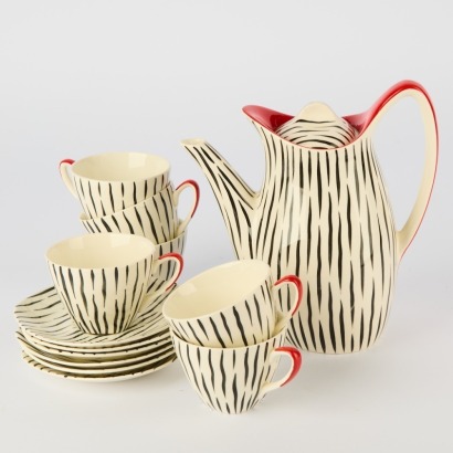 A Midwinter Zambesi Teapot Designed by Jessie Tait