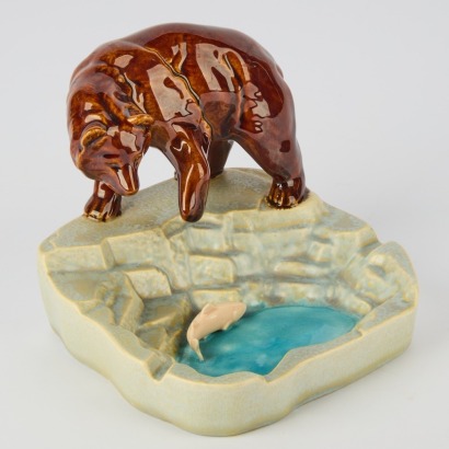 A Basia Ceramic Grisley Ash Tray