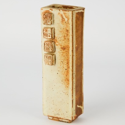 A Modern Brutalist Slab Vase by Troika