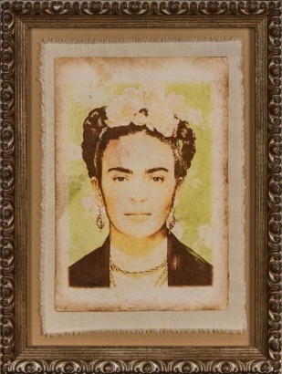 A Frida Kahlo Portrait Handmade by Tlacuilolli