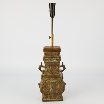 A Heavy Bronze Chinese Censer Lamp