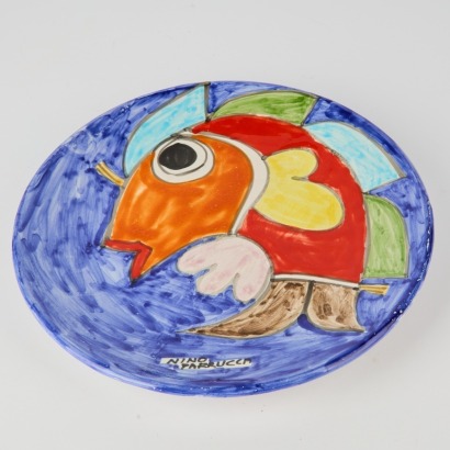 Vintage Nino Parrucca, Italy Decorative Plate