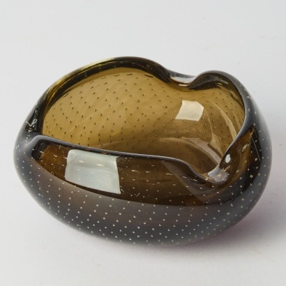 A Mid-century Murano Vida Poche/Ash Tray Smokey Grey