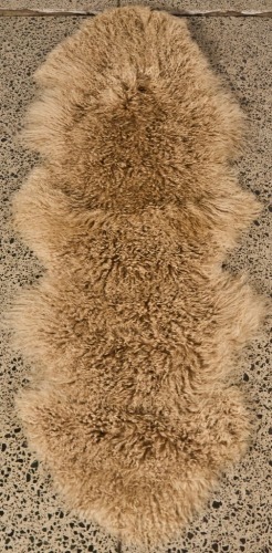 A Tibetam Lamb Rug in Tree Bark