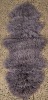 A Tibetan Lamb Rug in Dark Grey