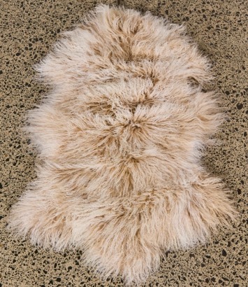 A Tibetan Lamb Rug in Oatmeal (medium