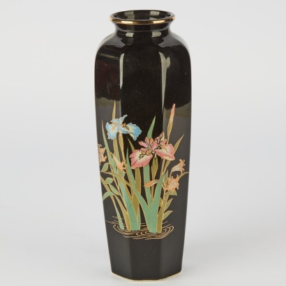 A Japanese 20th Century Vase with Floral Decoration
