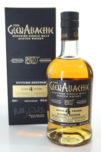 (1) The GlenAllachie Billy Walker 50th Anniversary Future Edition 4 Year Old Bottled 2022 Single Malt Scotch Whisky, Speyside, 60.2% ABV (GB)
