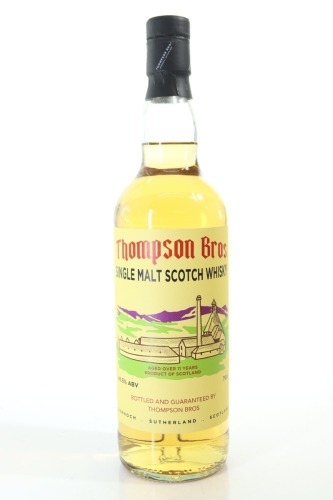 (1) 2011 Thompson Bros. Dornoch Distillery Over 11 Years Old '3x First Fill Barrels' Single Malt Scotch Whisky, Highlands, 48.5% ABV (800 Bottles Filled)