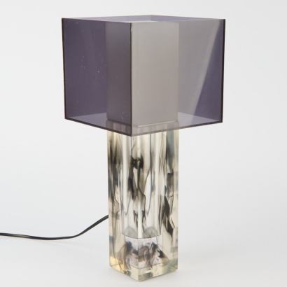 A Lucite Table Lamp