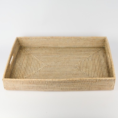 A Large Rattan Tray