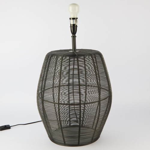 A Marseille Woven Lamp with Shade