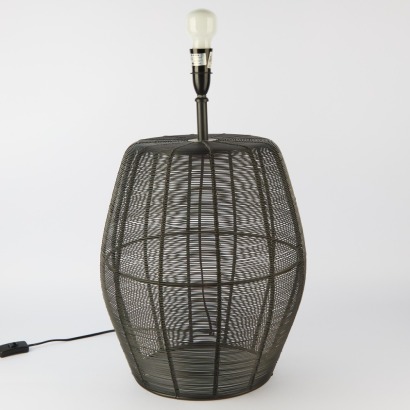 A Marseille Woven Lamp with Shade