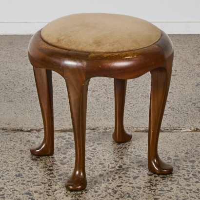 A George II Style Walnut Dressing Stool