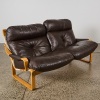 An Urban Havana Sofa in Chocolate Leather by Fred Lowen for Tessa
