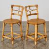 A Pair of Mid-Century Bamboo Rattan Chairs