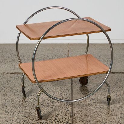 An Art Deco Style Hoop Drinks Trolley