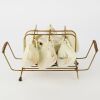 A Mid-Century Japanese Porcelain Tea Set with Stand